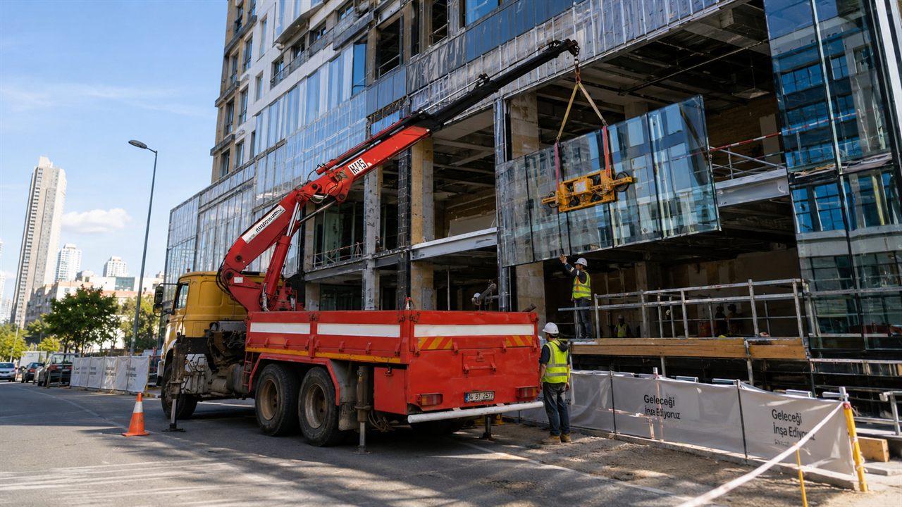 İstanbul Vinç Kiralama Hizmetleri saha çalışması